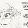Lageplan mit Erlaeuterung - Handzeichnung, Tusche 