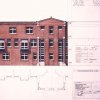 Fassadenstudie - Handzeichnung M. 1: 100 