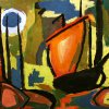Boote - Tempera / Papier - 20 x 28 cm - 1953 