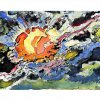 Kosmisch - Aquarell, Tusche - 24 x 30 cm - 1997 