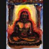 Der heisse Yogi - Aquarell - 15 x10 cm 