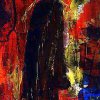 Ahasver geht vorüber - Acryl auf Papier - 32 x 15cm - 2004
