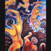 Rempetiko - Acryl auf Holz - 210 x 170 cm 