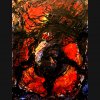 Odradek II - Acryl, Tusche auf Karton - 50 x 40 cm 