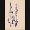 Chadwickery IV - Tintenskizze - 20 x 15 cm - 1972 