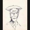 Le Francai - Tintenskizze - 24 x 16 cm - 1977 