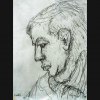 Rabi en Profile - Bleistift - 30 x 25 cm 