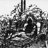 Annelore auf der Liege - Filzstift - 25 x 30 cm 