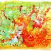 'á la belle vie au hasard' - Tuschzeichnung, koloriert - 47x63 cm - 21.04.16
