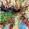 'Bei gewissenhafter Kartierung der Gegebenheiten I' -  Tuschezeichnung, koloriert - 40x40cm - 12.01.16